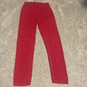 Cranberry colored leggings from Born Primitive.